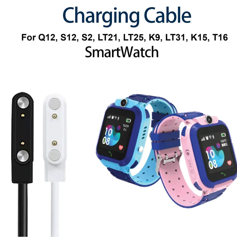 USB Charger For Smartwatch Q12 / S12 / S2 / LT21 / LT25 / K9 / LT31 / K15 / T16 / Charging Cable Peaceful Pleasures Health and Wellness