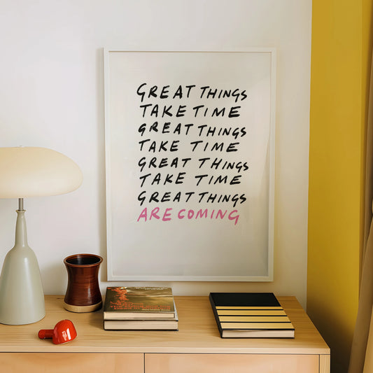 Minimalist Inspirational Canvas Wall Art Print | Home Decor Inspirational Canvas Print Peaceful Pleasures Health and Wellness G4934 30x40cm Unframed