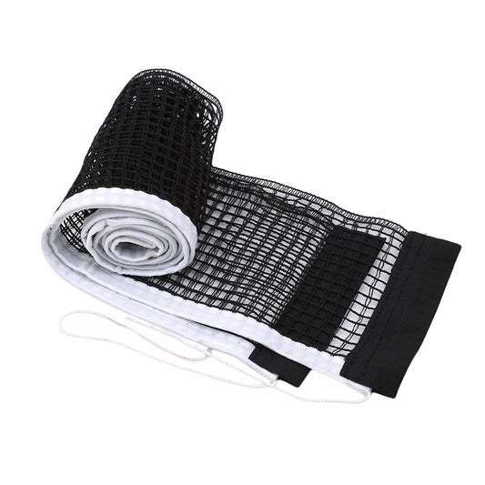 Retractable Table Tennis Net Table Grid Plastic Strong Mesh Portable Net Kit Net Rack Replace Kit For Ping Pong Playing Peaceful Pleasures Health and Wellness Black