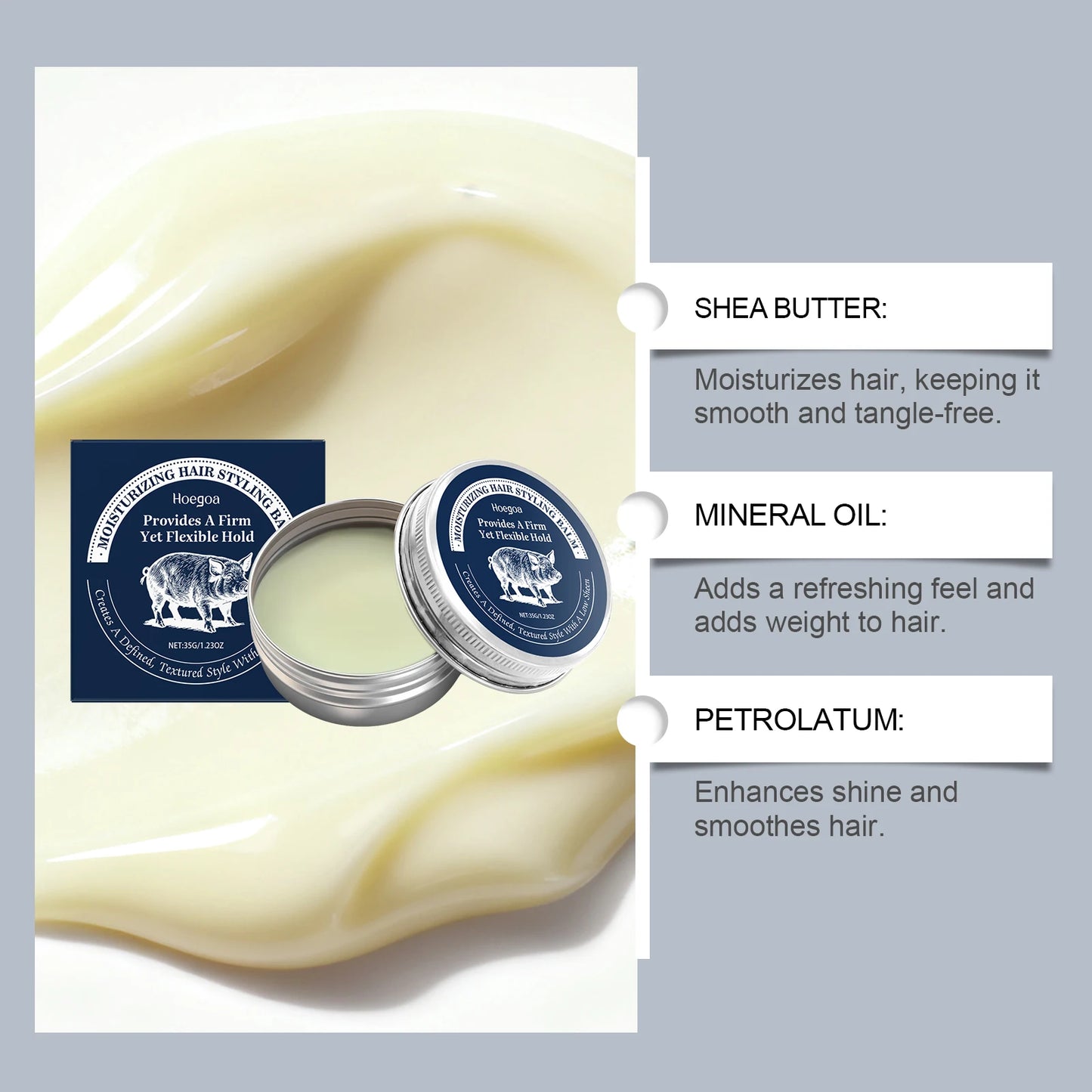 Jaysuing Hair Pomade – Matte Finish Strong Hold Frizz Control