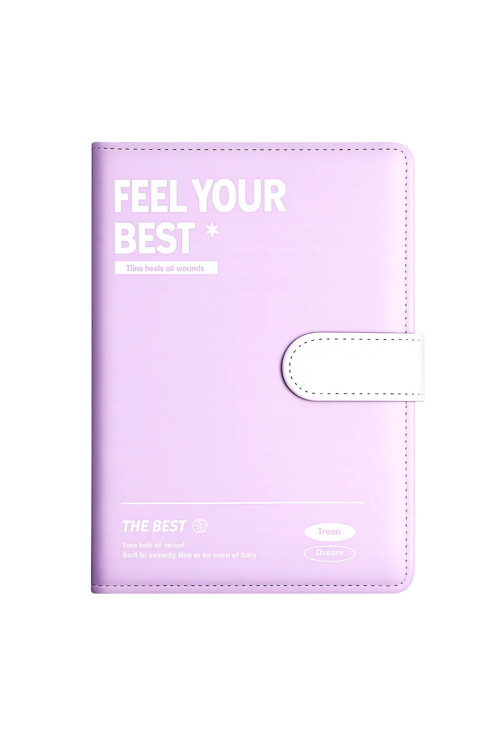 A5 PU Leather Notebook Magnetic Buckle Waterproof Cover 200 Pages