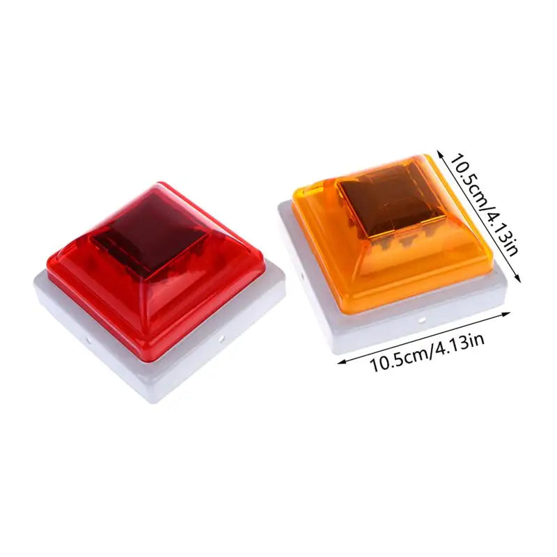 Solar Fence Post Cap Light – LED Flashing Guardrail Marker