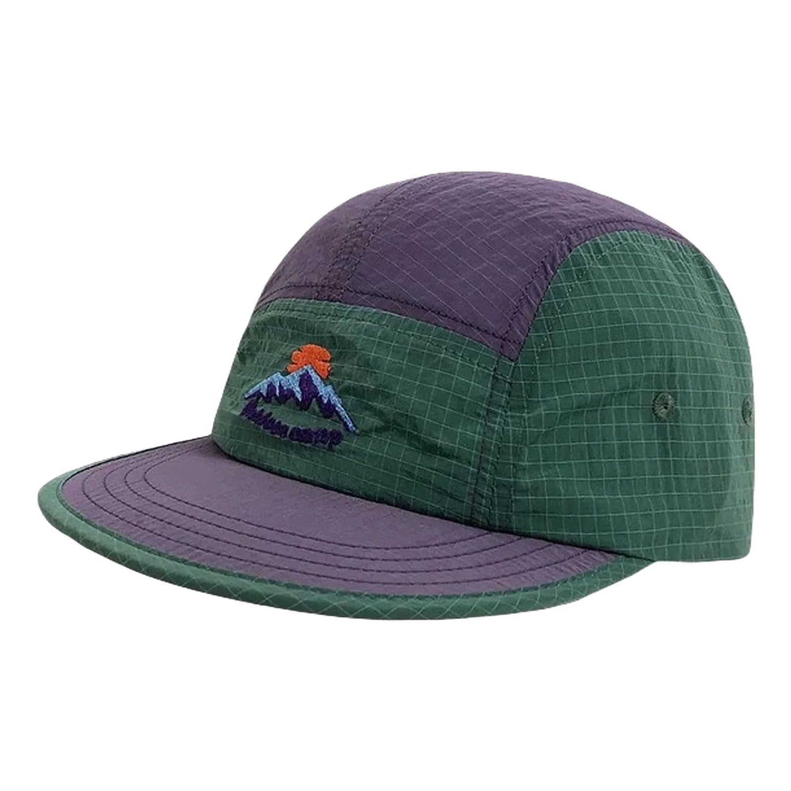 Women Quick Dry Fishing Hat Wide Brim Sun Protect Outdoor Hiking Cap Peaceful Pleasures Health and Wellness Deep purple