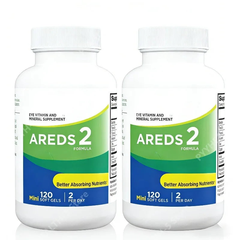 AREDS 2 Eye Vitamins Lutein Zeaxanthin C E Zinc | 120 Softgels