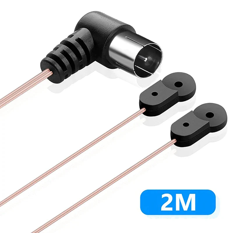 2m FM Dipole Antenna 75 Ohm F-Type 520-1710MHz Stereo