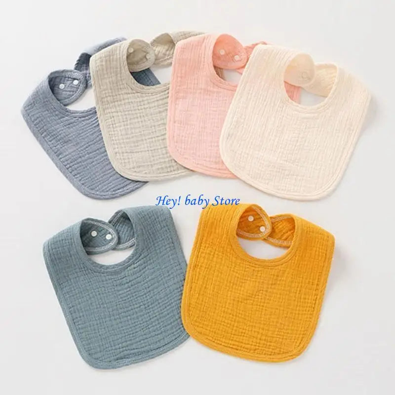 Baby Drool Bibs 4-Layer Cotton Gauze Bandana Burp Cloth