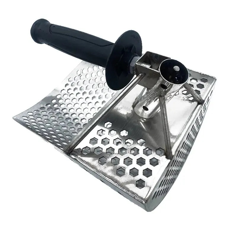 Beach Sand Scoop Shovel Metal Detector Sand Scoops Treasure Detecting Metal Detector Hunting Stainless Steel Tool Hex Peaceful Pleasures Health and Wellness