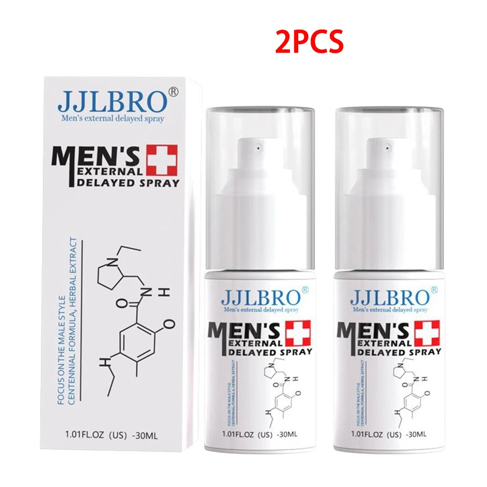 1/2/3PCS Men's Delay Spray Long Lasting Effective Delay Seven Times A Night Energy Massage Spray Peaceful Pleasures Health and Wellness 2PCS