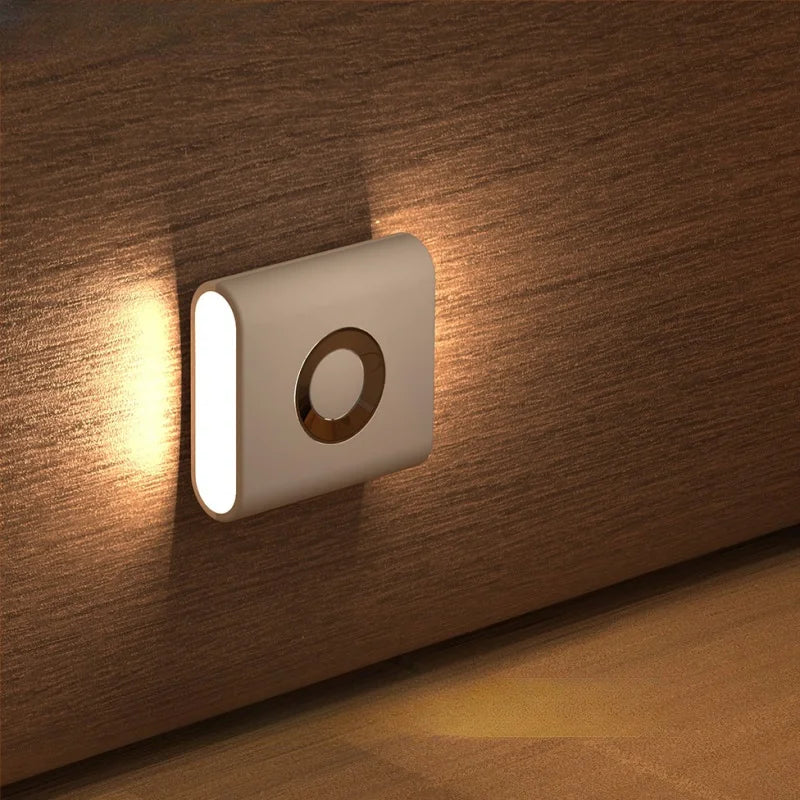 GGbingo Rechargeable Smart Home LED Night Light Lamp with Motion Sensor Kids Bedroom Decoration Light USB Lamp for Home Decor Peaceful Pleasures Health and Wellness