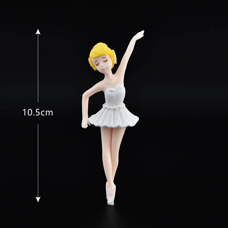 Miniature DIY Doll House Ornament Micro Landscape Garden Ornament Girls Figurines Ballerina Girls Micro Landscape Dancing Girl Peaceful Pleasures Health and Wellness white 1