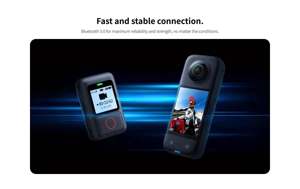 For Insta360 X3 / ONE X2 / ONE RS / ONE R GPS Action Camera Remote Controls For Insta360 Bluetooth Remote Accessories Peaceful Pleasures Health and Wellness