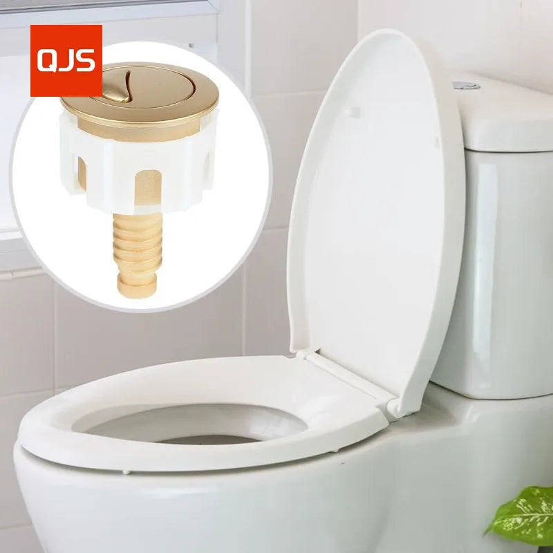 Matt Gold Toilet Flush Button | Cistern Push Button Replacement