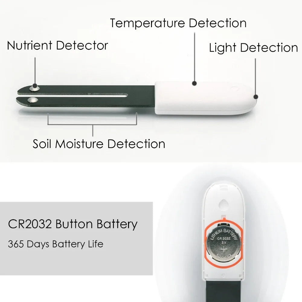 HHCC Flower Care Flora Monitor Smart Flower Monitor Plant Sensor Grass Soil Water Fertility Sensor Garden For Xiaomi Home Mijia Peaceful Pleasures Health and Wellness
