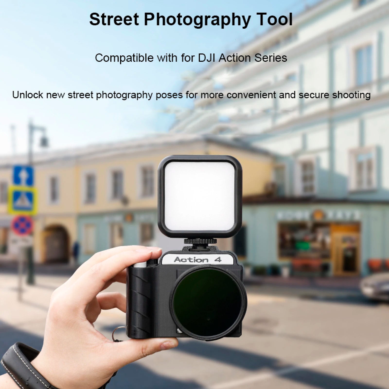 3D Printing Street Grip Vlog Holder Combo Camera Grip Holder For Dji Action5 Pro/4/3 Camera Grip And Camera Accessories Peaceful Pleasures Health and Wellness