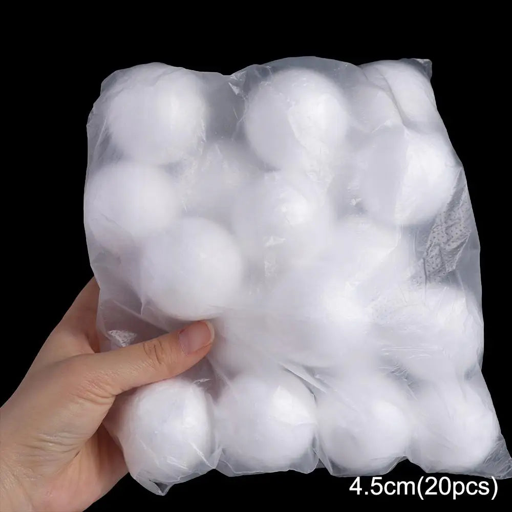 White Polystyrene Foam Balls 80pcs – Christmas Ornaments & DIY