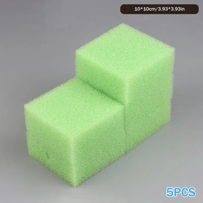 5-Pack Aquarium Filter Sponge Pads | Carbon Filter Media Cotton