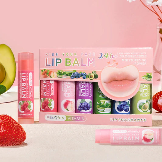 DNM Multi Fruit Flavors Moisturizing Lip Balm Set Peaceful Pleasures Health and Wellness
