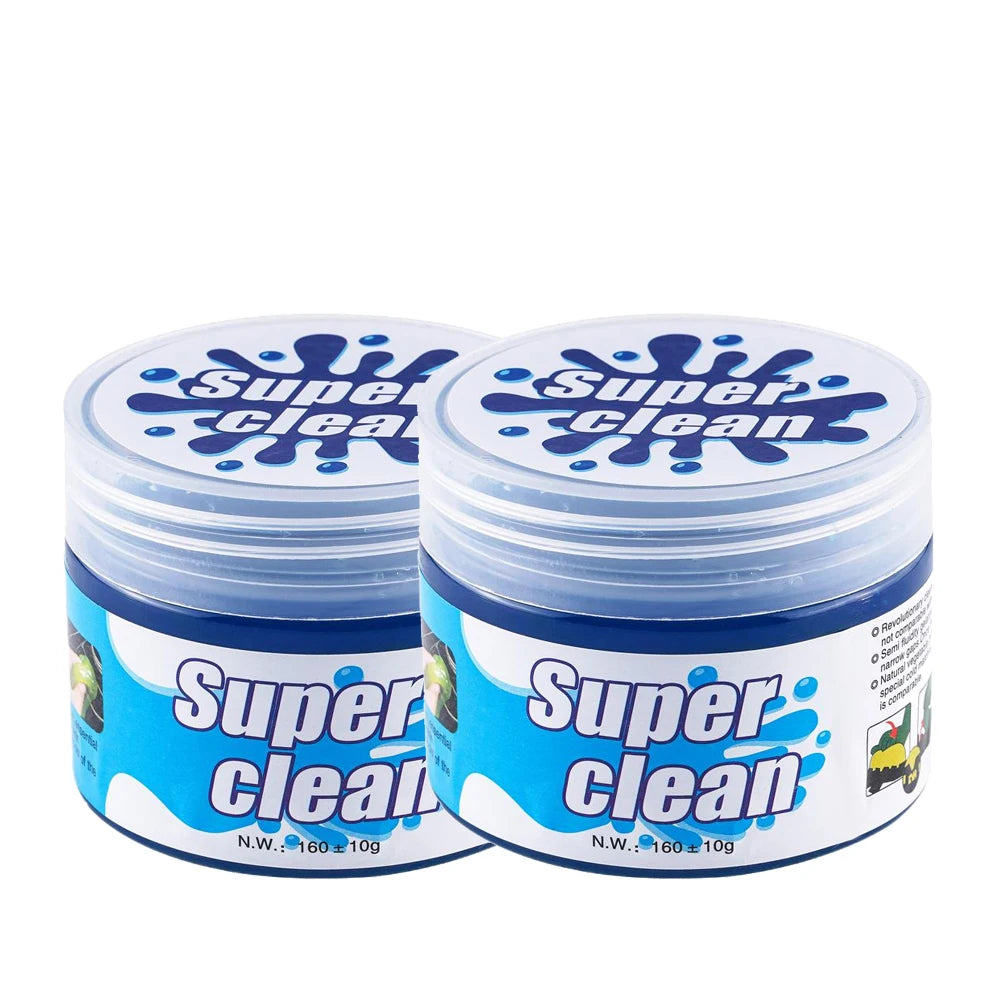 Car Cleaning Soft gel Duster To Removes Interior Cleaning Magic Outlet Laptop Vent Air Dashboard Tool Wash Dust Mud Peaceful Pleasures Health and Wellness 160g 2pcs