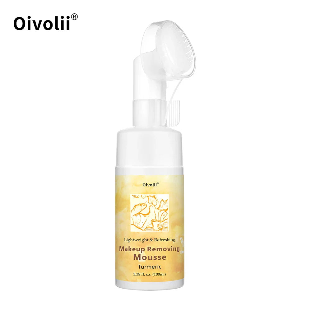Turmeric Foaming Face Cleanser – Gentle Makeup Removing Mousse