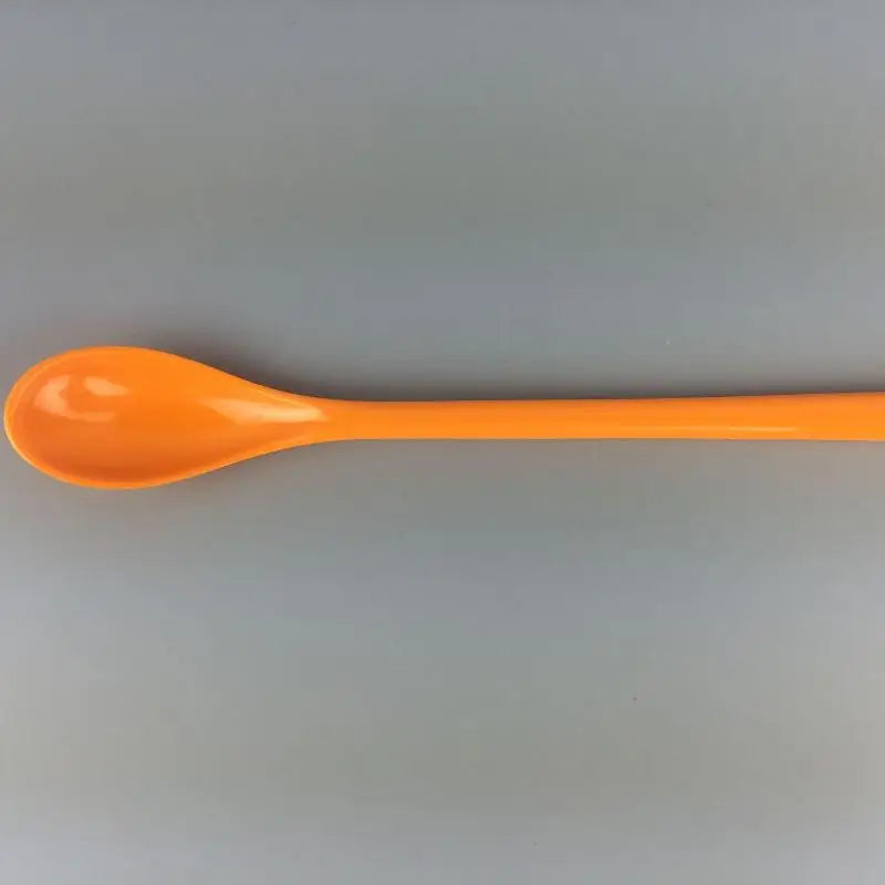 Candy Color Plastic Long Handle Dessert Spoons Dinner Tea Spoon Tableware Flatware Stirring Coffee Kitchen Scoops Soup Peaceful Pleasures Health and Wellness Orange