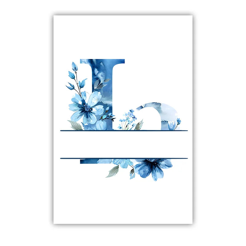 Custom Name Nursery Wall Art, Animal Flower Canvas Painting, Nordic Poster Print for Baby, Toddler Kids Room Decor Peaceful Pleasures Health and Wellness