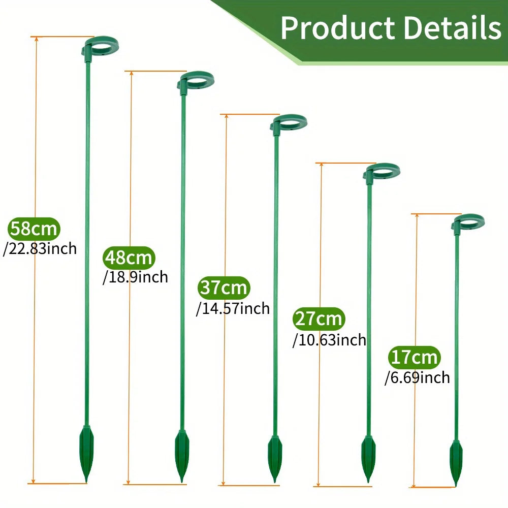 5/10PCS Plant Supports Stand Butterflies Orchid Flower Potted Fixing Rods Reusable Vegetable Protection Fixing Tool Gardening Su Peaceful Pleasures Health and Wellness