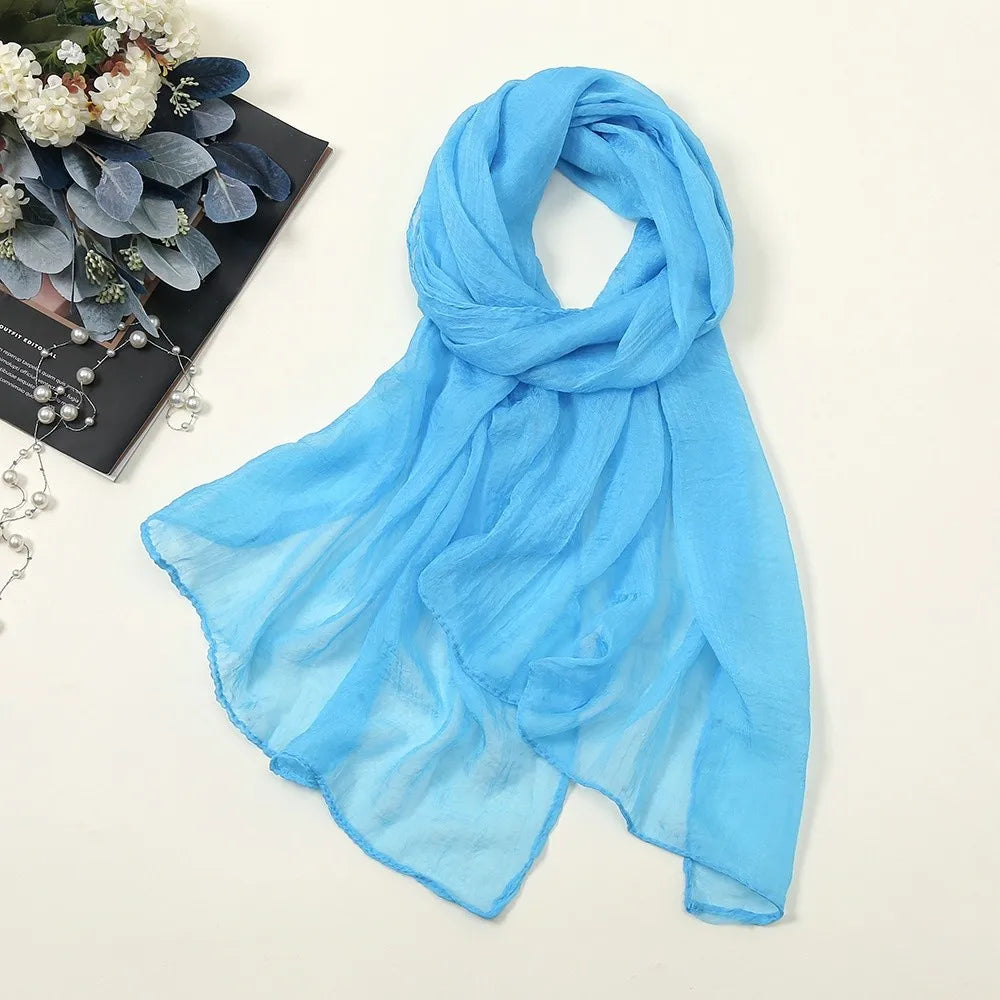 Women's Soft Chiffon Scarf – Lightweight Summer Shawl Wrap