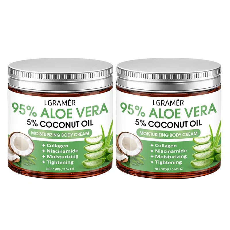 95% Aloe Vera Body Cream – Coconut Oil & Niacinamide | 30g