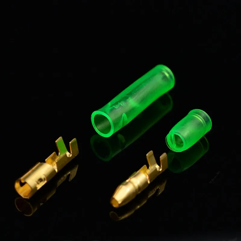20sets=80pcs 4.0 bullet terminal car electrical wire connector diameter 4mm pin set Female + Male + Case Peaceful Pleasures Health and Wellness Default Title
