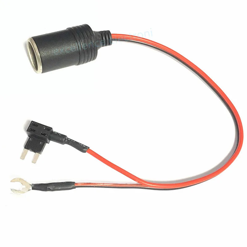 Universal Car Cigarette Lighter Female Socket Small Mini Medium Car Circuit Fuse Box Collector Charger Cable for GPS Dash Cam Peaceful Pleasures Health and Wellness Mini