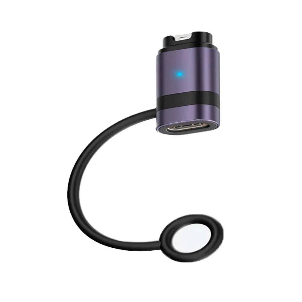 For Garmin Fenix E 8 7 7S 7X 6S 6 Approach S50 tactix 8 Lily 2 Active Approach S70 Type C Adapter Fast Charging Adaptador Peaceful Pleasures Health and Wellness Grey Purple