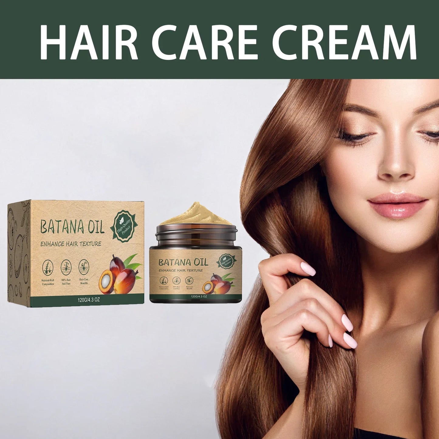 Batana Oil Hair Cream – Deep Repair, Moisture & Frizz Control