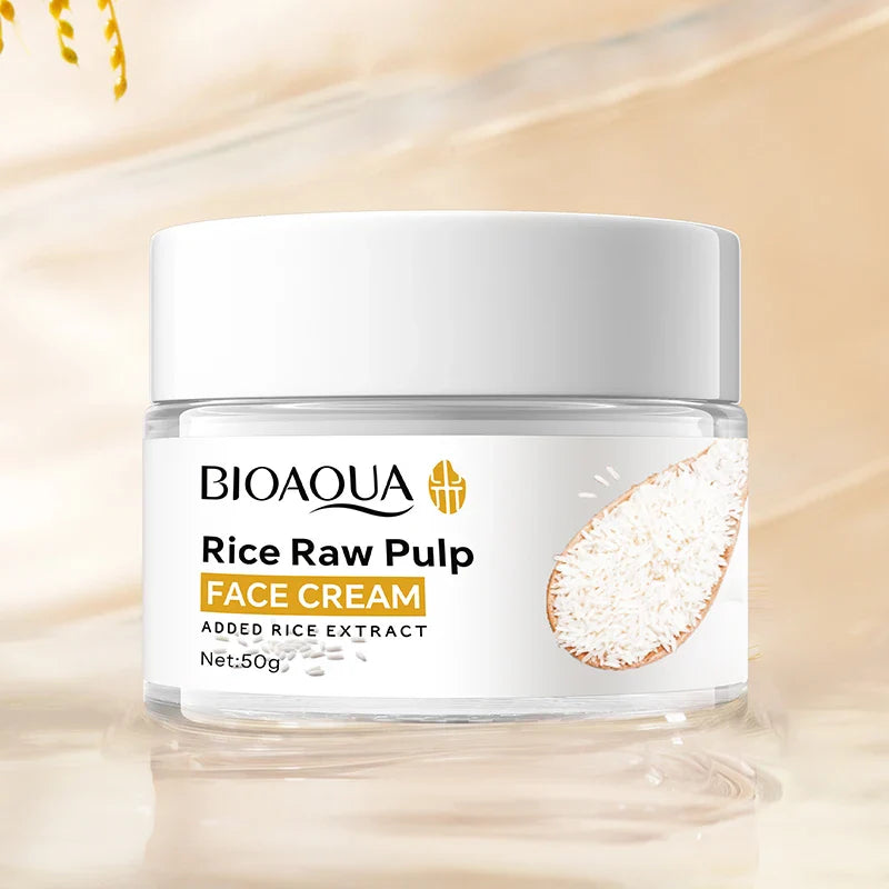 BIOAOUA Rice Puree Face Cream – Hydrating & Brightening 50g