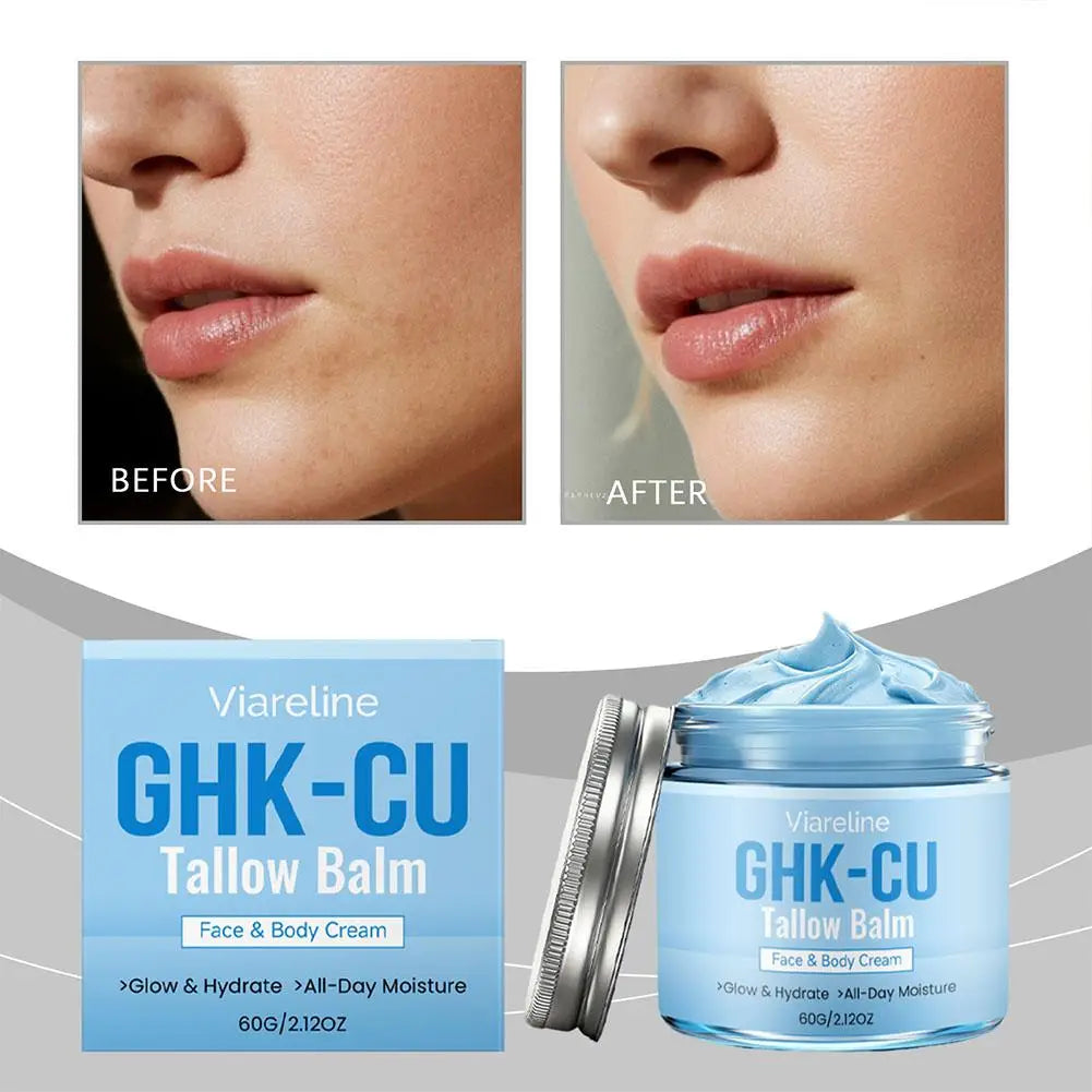 GHK-Cu Copper Peptide Tallow Cream – Face & Body Moisturizer