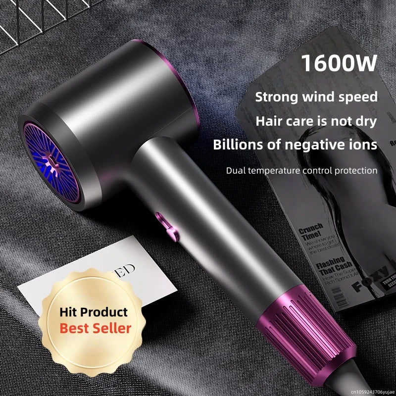 2026 New High Wind Hair Dryer 25 Second Fast Drying Silent Blue Light Negative Ion Hair Care Home Hair Dryer Peaceful Pleasures Health and Wellness