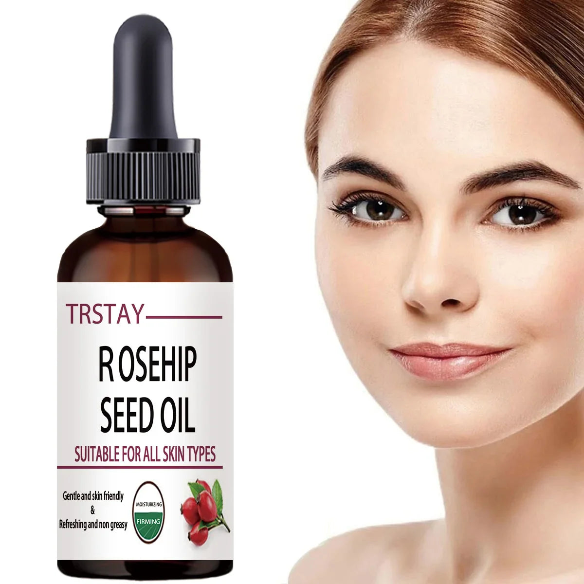 TRSTAY Pure Rosehip Face Oil – Moisturizing & Brightening