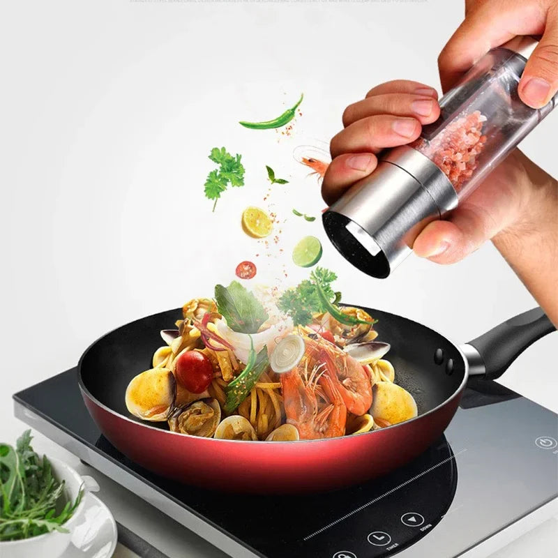 2-in-1 Salt & Pepper Grinder | Stainless Steel Ceramic Mill