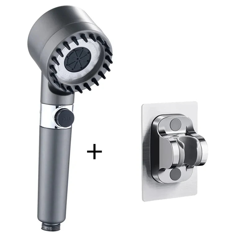 3-Mode Handheld Shower Head with Filter – Water Saving