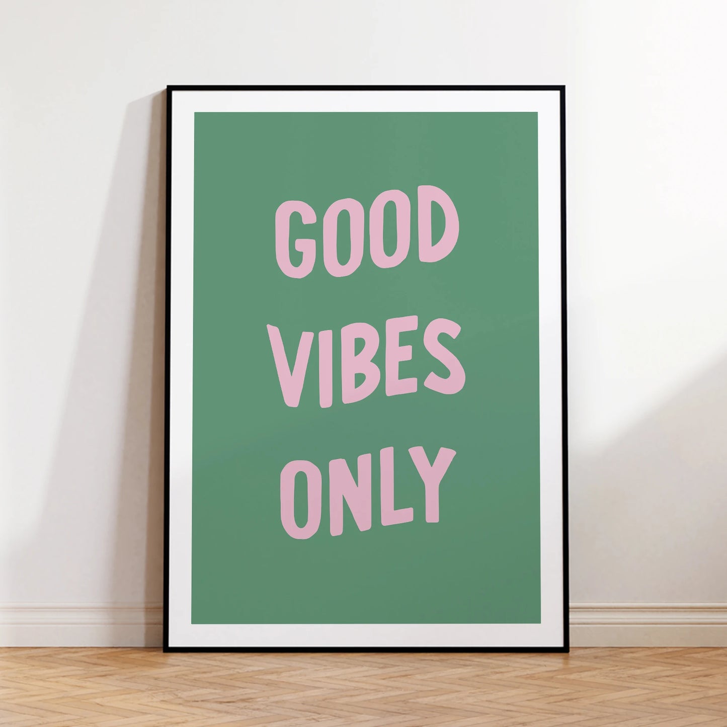 Good Vibes Only Canvas Wall Art Print | Motivational Home Decor