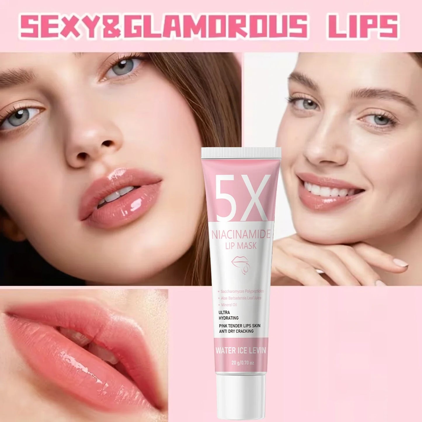 5X Niacinamide Lip Mask – Hydrating Anti-Crack with Aloe