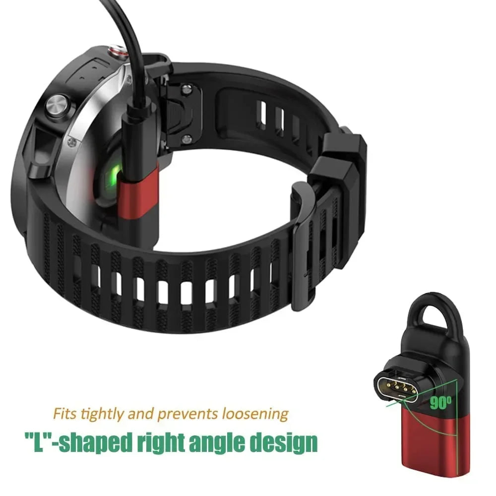 Charging adapter for Garmin Fenix 8/7/7S/7X/6/6S, Forerunner 970/570/965/,Instinct, Venu 3S/SQ, Vivoactive 6/5 -- Type-C adapter Peaceful Pleasures Health and Wellness