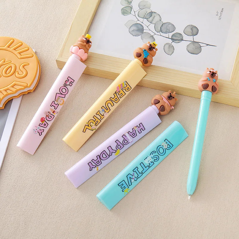 Bview Art 4-Pack Ruler Pens Multifunctional Scale Gel Pen Cute