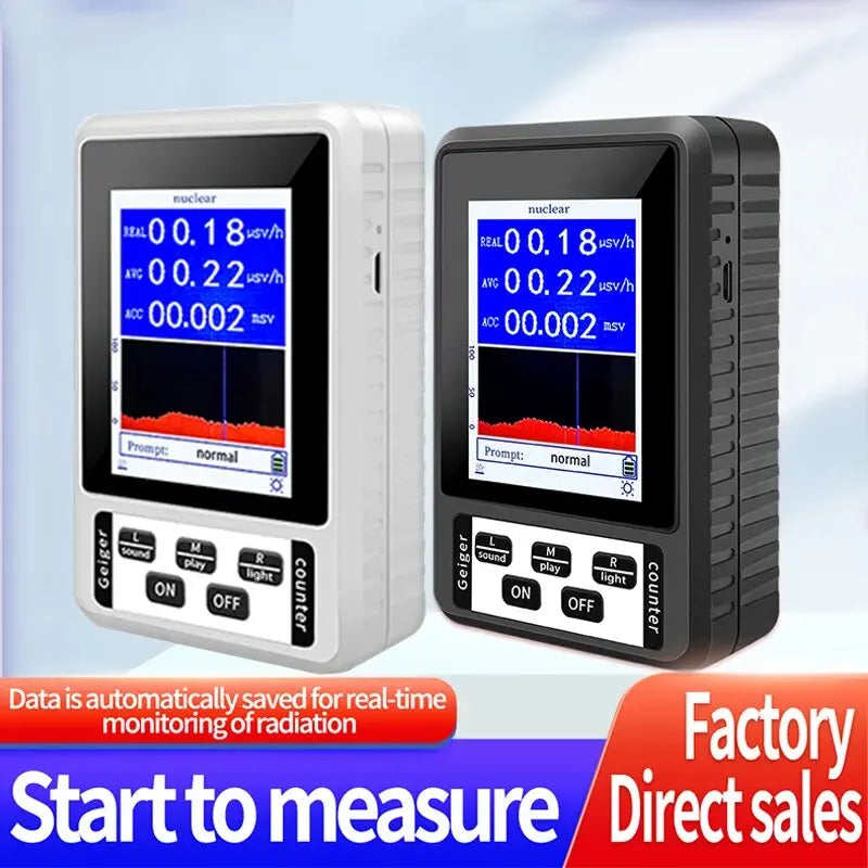 XR-1 Portable Geiger Counter Nuclear Radiation Detector Personal Dosimeter Marble Tester X-Ray Radiation Dosimeter Peaceful Pleasures Health and Wellness