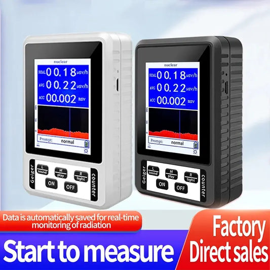 XR-1 Portable Geiger Counter Nuclear Radiation Detector Personal Dosimeter Marble Tester X-Ray Radiation Dosimeter Peaceful Pleasures Health and Wellness