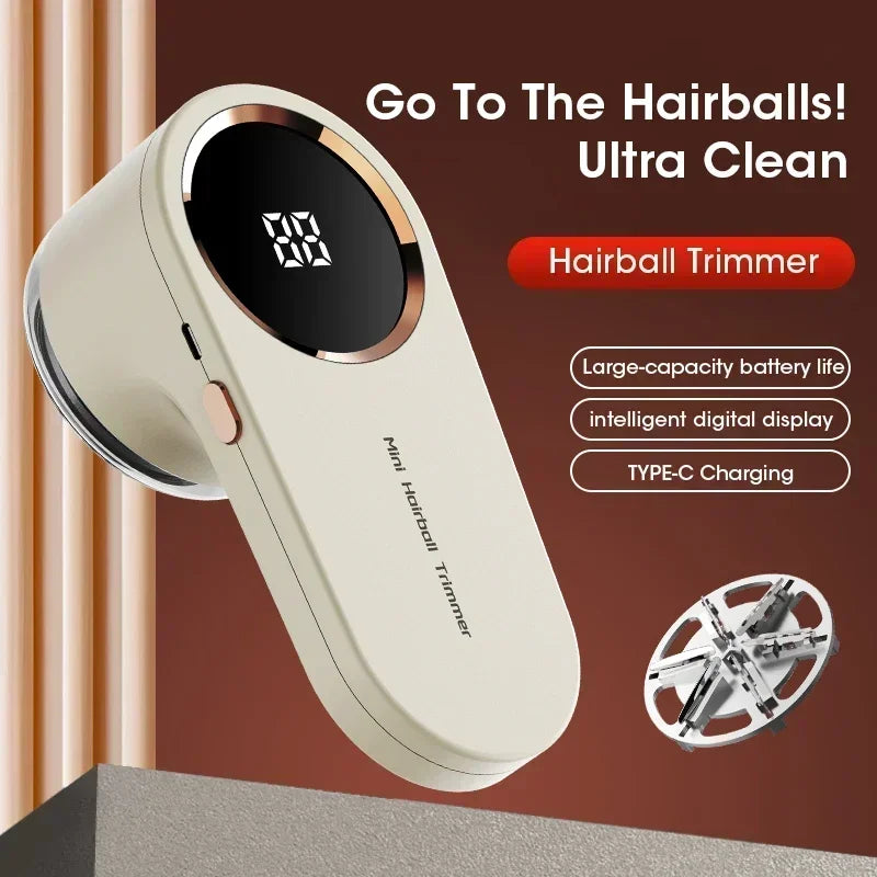Lint Remover For Clothing LED Digital Electric Pellet Fluff Remover USB Rechargeable Fuzz Fabric Shaver Sweater Peaceful Pleasures Health and Wellness