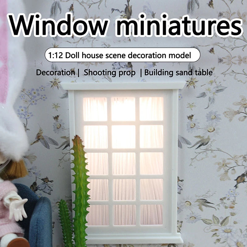 1/12 Miniature Dollhouse Window Frame – DIY Craft Decor