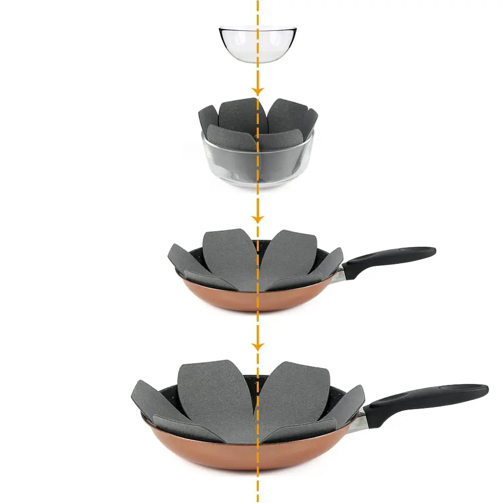 Pot and Pan Protectors 12pcs Dividers Pads Stacking Pan Protectors Pan Separators Pads for Protecting Separating Pots and Pans Peaceful Pleasures Health and Wellness