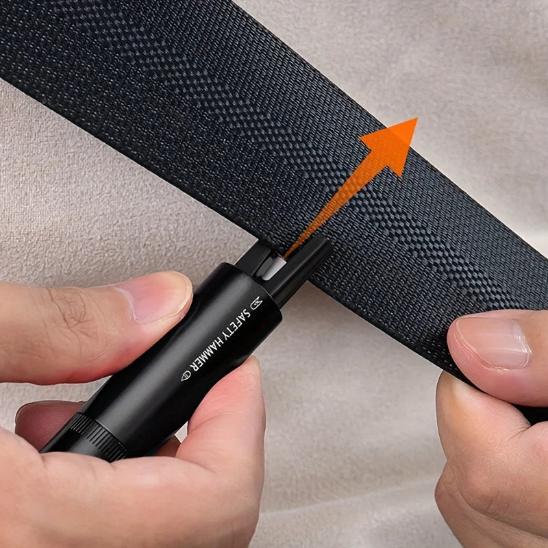 1/2 Set of Two Color Options to Choose From: Car Safety Hammer with Window Breaker and Seatbelt Cutter, Emergency Escape Tool, Portable Multifunctional Safety Hammer, Emergency Escape Window-Breaking Gadget Peaceful Pleasures Health and Wellness