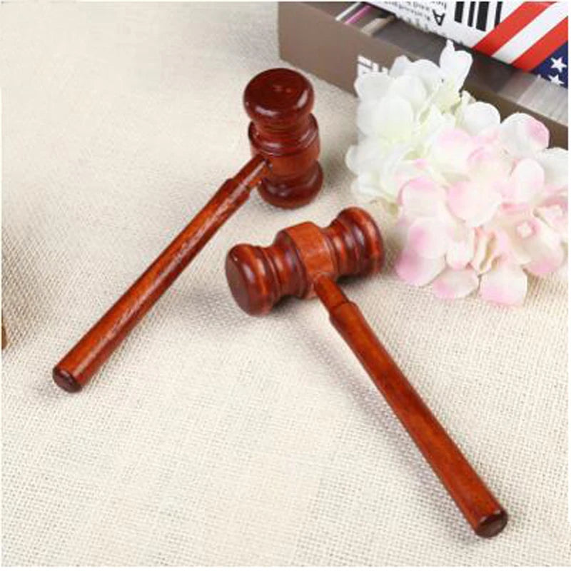 Mini Hammer Lawyer Decoration Hammers Judge Hammer Wooden Hammer Wood Multi Tool Small Hammer Birthday Gift Christmas Toy Peaceful Pleasures Health and Wellness