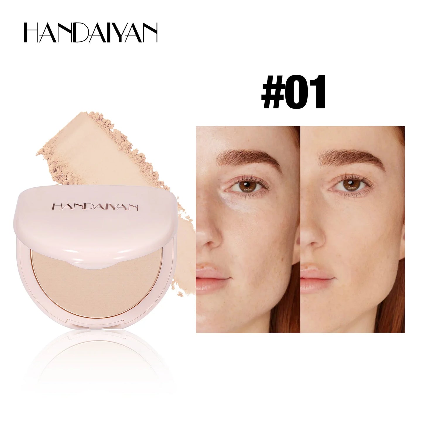 Handaiyan Oil Control Pressed Powder – Matte Waterproof Setting